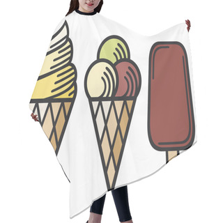 Personality  Ice Cream Collection Hair Cutting Cape