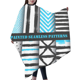 Personality  Abstract Painted Pattern Set Hair Cutting Cape