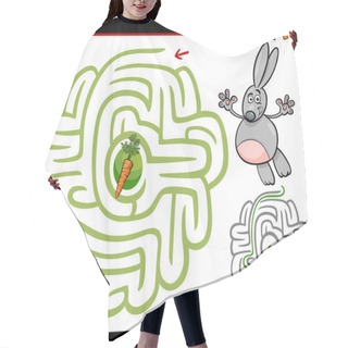 Personality  Cartoon Maze Or Labyrinth Game Hair Cutting Cape