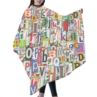 Personality  Digital Collage Hair Cutting Cape