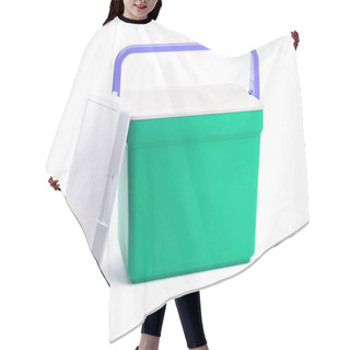 Personality  Cooler Box Isolated On A White Background Hair Cutting Cape