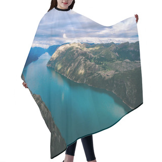 Personality  Beautiful Norway Mountains Hair Cutting Cape