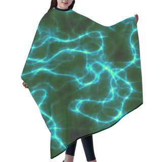 Personality  Teal Lightning Hair Cutting Cape
