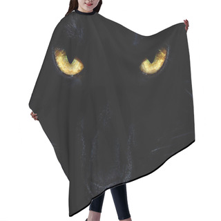 Personality  Black Cat Eyes Hair Cutting Cape
