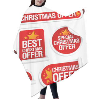 Personality  Best Christmas Offers Stickers. Hair Cutting Cape