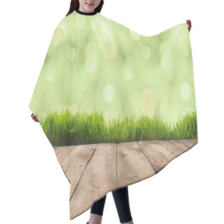 Personality  Wooden Planks And Sward Hair Cutting Cape