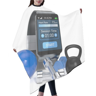 Personality  Smartwatch And Fitness Hair Cutting Cape