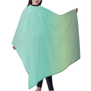 Personality  Creative Prismatic Blue Gradient Background With Polygonal Pattern Hair Cutting Cape