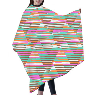 Personality  Abstract Vector Striped Background Hair Cutting Cape