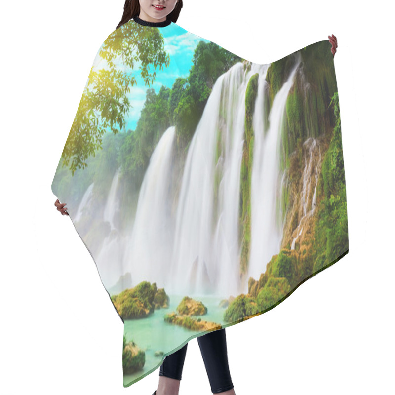 Personality  Detian Waterfall Hair Cutting Cape