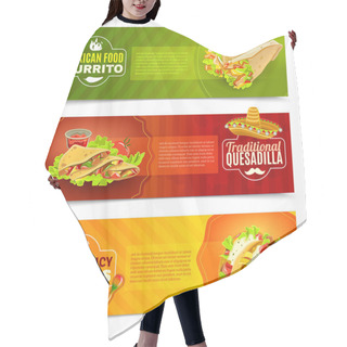 Personality  Mexican Food Banner Set Hair Cutting Cape