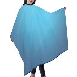 Personality  Blue Cubic Background Cuci Hair Cutting Cape