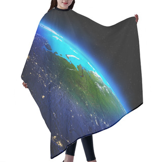 Personality  World Geography Hair Cutting Cape