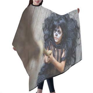 Personality  Halloween Girl Hair Cutting Cape