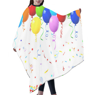 Personality  Vector Balloons Hair Cutting Cape