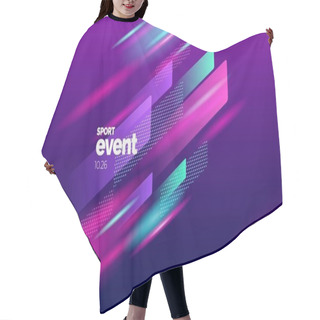 Personality  Layout Poster Template Design For Mega Event Hair Cutting Cape