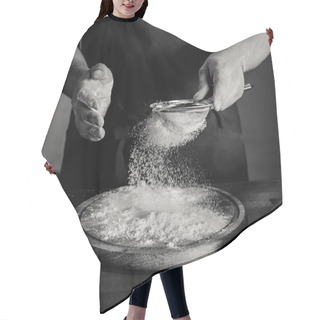 Personality  Baker Sifting Flour Hair Cutting Cape