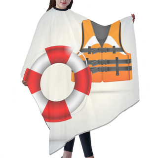 Personality  Llife Jacket ,life Buoys Hair Cutting Cape