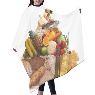 Personality  Food Pyramid Hair Cutting Cape