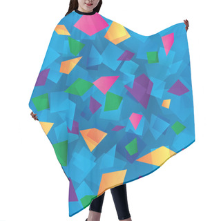 Personality  Colorful Abstract Background With Rectangles Hair Cutting Cape