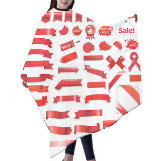 Personality  Big Red Set Hair Cutting Cape