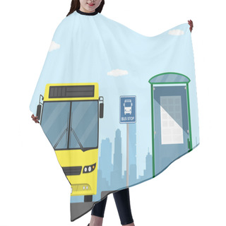 Personality  Bus Stop Hair Cutting Cape
