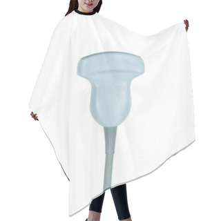 Personality  Isolated Curvilinear Or Abdominal Transducer On The White Background. Ultrasound Probe And Medical Equipment Concept Hair Cutting Cape