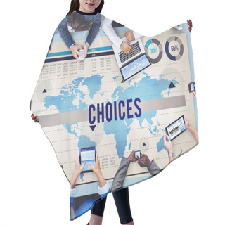 Personality  Choices Selection Option Concept Hair Cutting Cape