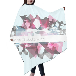 Personality  Abstract Geometric Background. Vector Illustration. Hair Cutting Cape