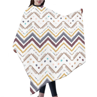 Personality  Abstract Zigzag Pattern For A Cover Design. Hair Cutting Cape