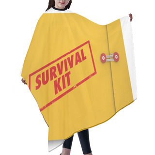 Personality  Yellow Envelope  Illustration Hair Cutting Cape