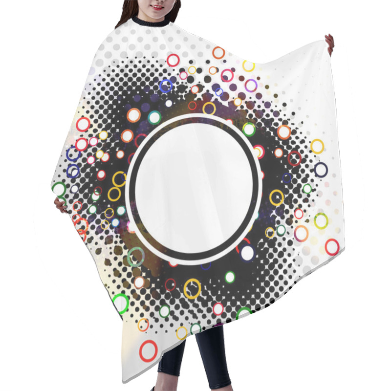 Personality  Circlular Layout Hair Cutting Cape