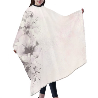 Personality  Grunge Stained Vintage Floral Greeting Card Hair Cutting Cape