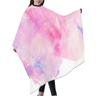 Personality  Pink Watercolor Texture Background. The Color Splashing On The Paper.  Hair Cutting Cape