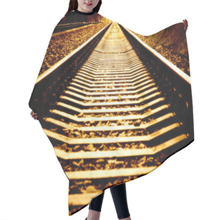 Personality  Railroad Perspective Hair Cutting Cape