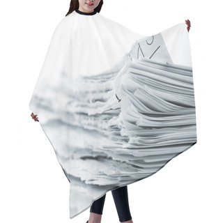 Personality  Ragged Paper Sheets Hair Cutting Cape