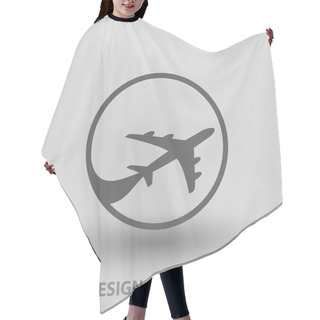 Personality  Pictograph Of Airplane Concept Icon Hair Cutting Cape