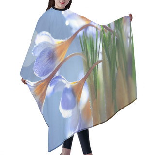 Personality  Spring Blue Flowers Hair Cutting Cape