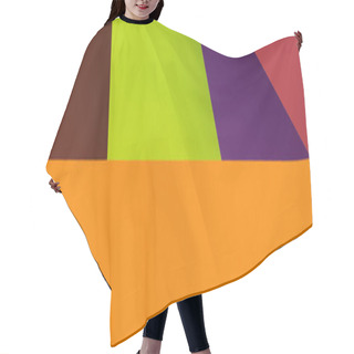 Personality  Modern Geometric Background With Multicolored Rectangles, Banner Hair Cutting Cape