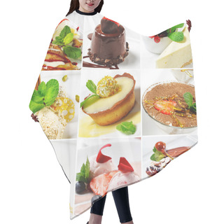 Personality  Dessert Collage Hair Cutting Cape