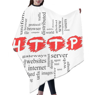 Personality  HTTP Word Cloud Concept Scribbled Hair Cutting Cape
