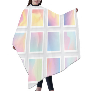 Personality  Holographic Gradient Collection Hair Cutting Cape