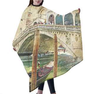 Personality  Colors Of Venice - Artwork In Painting Style From My Italian Series Hair Cutting Cape