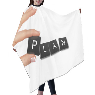 Personality  Human Hand And Business Word Puzzle Hair Cutting Cape
