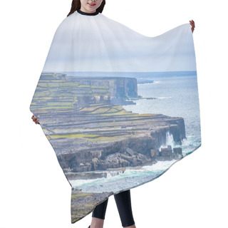 Personality  Cliff At Dun Aonghasa On Inshmore, Aran Islands, Co Galway, Ireland Hair Cutting Cape