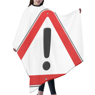 Personality  Red Exclamation Sign Hair Cutting Cape