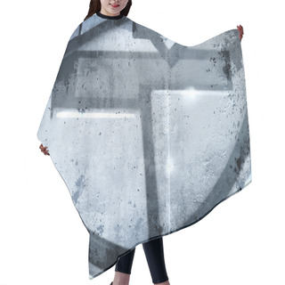 Personality  Machine Over Old Dirty Wall, Urban Hip Hop Background Gray Textu Hair Cutting Cape