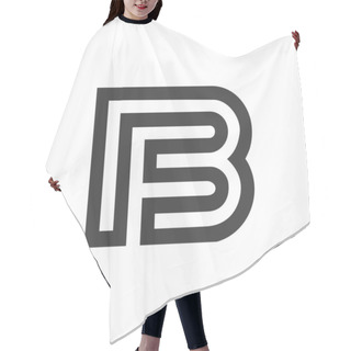 Personality  Initial Letter Bf Logo Or Fb Logo Vector Design Template Hair Cutting Cape