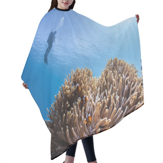 Personality  Underwater Scuba Scape Hair Cutting Cape