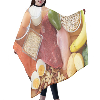 Personality  Natural Food On Table Hair Cutting Cape